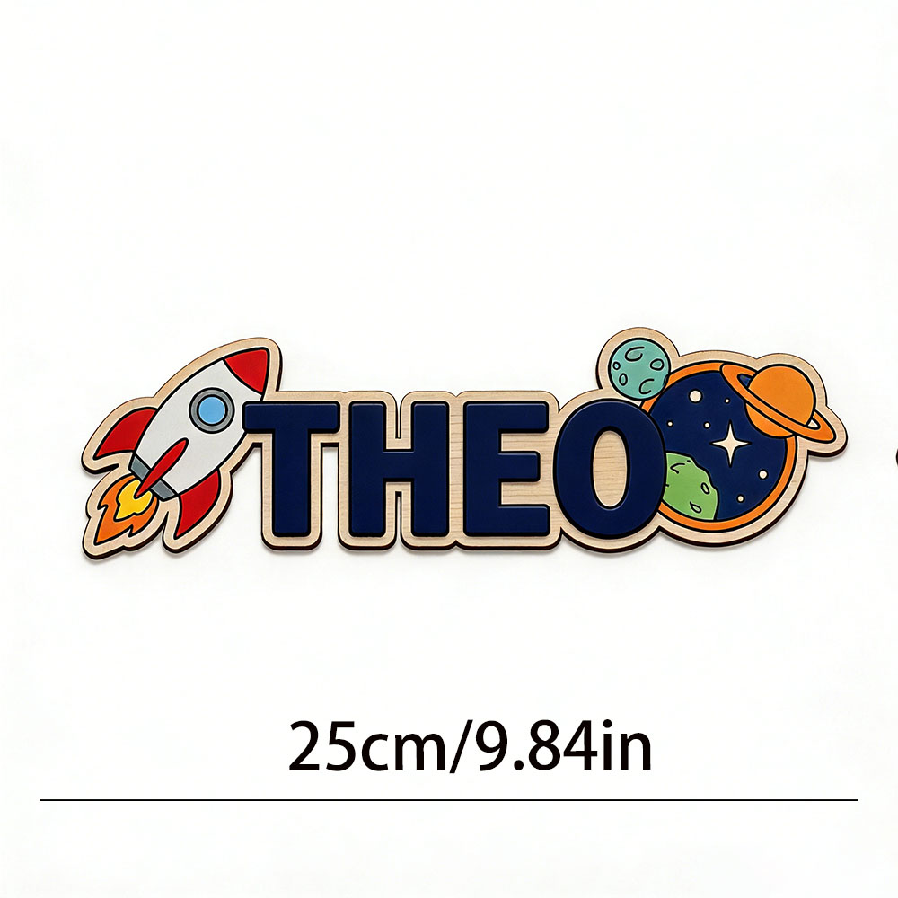 Personalized Space Rocket Name – Baby Nursery Wall recenzja i cena