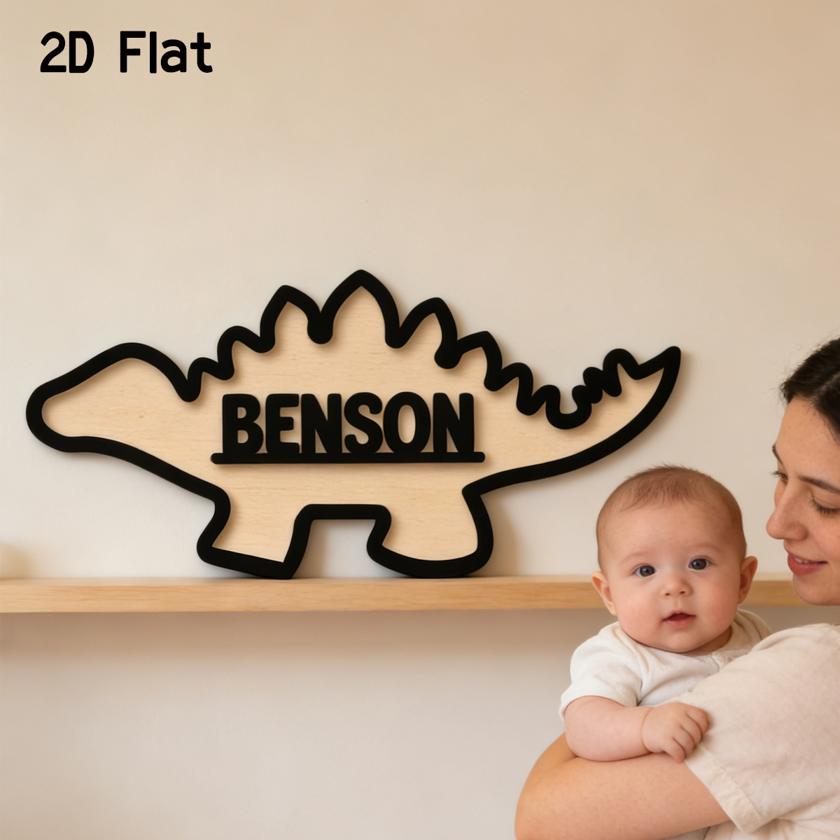 1Pc Cutom Dinosaur Wooden Acry – Baby Nursery Wall recenzja i cena