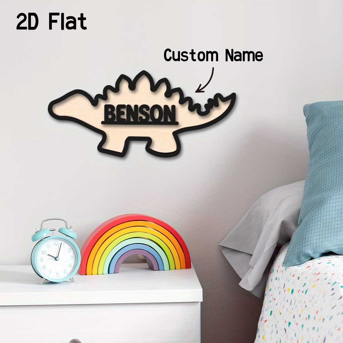 1Pc Cutom Dinosaur Wooden Acry – Baby Nursery Wall recenzja i cena