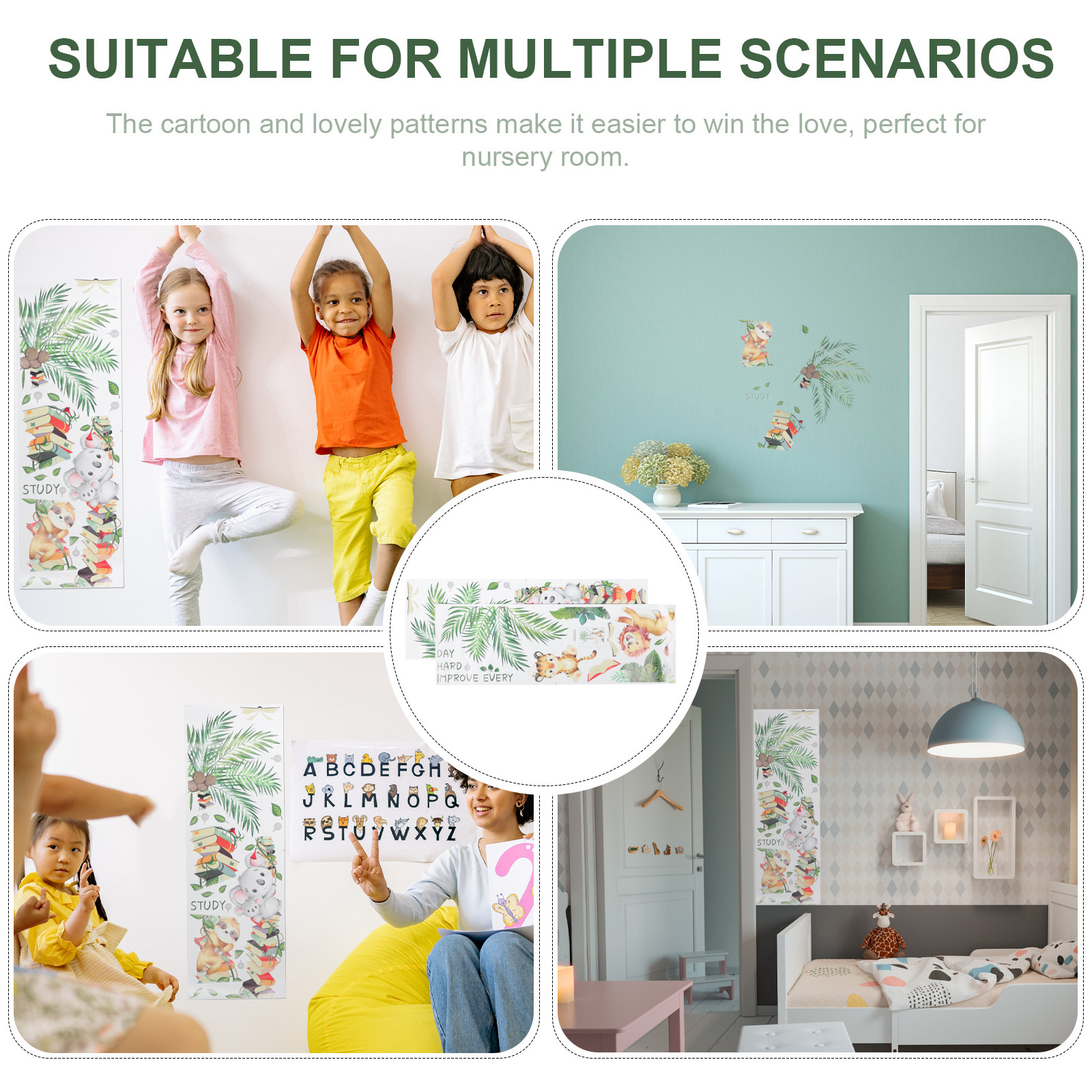 Animal Wall Decal Home Backgro – Wall Decal Nursery recenzja i cena