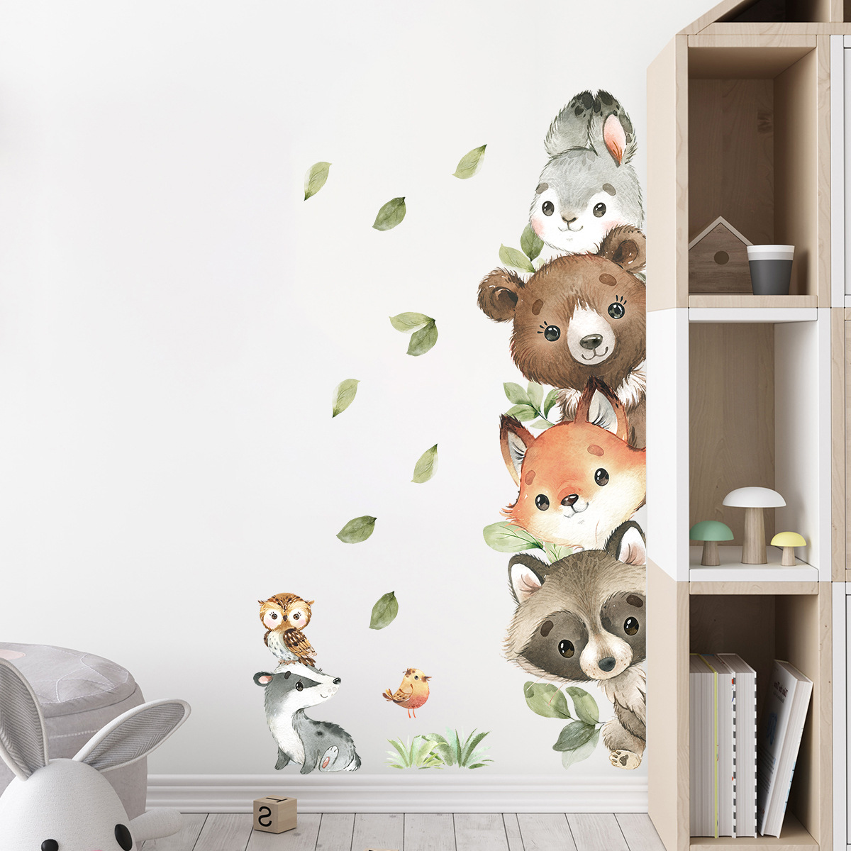 Forest Animals Theme Bear Deer – Baby Nursery Forest Theme recenzja i cena