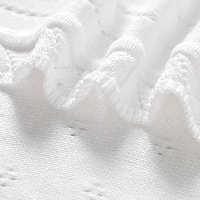 100*80cm Baby Blankets Cotton  – Baby Girl Nursery Quilt recenzja i cena