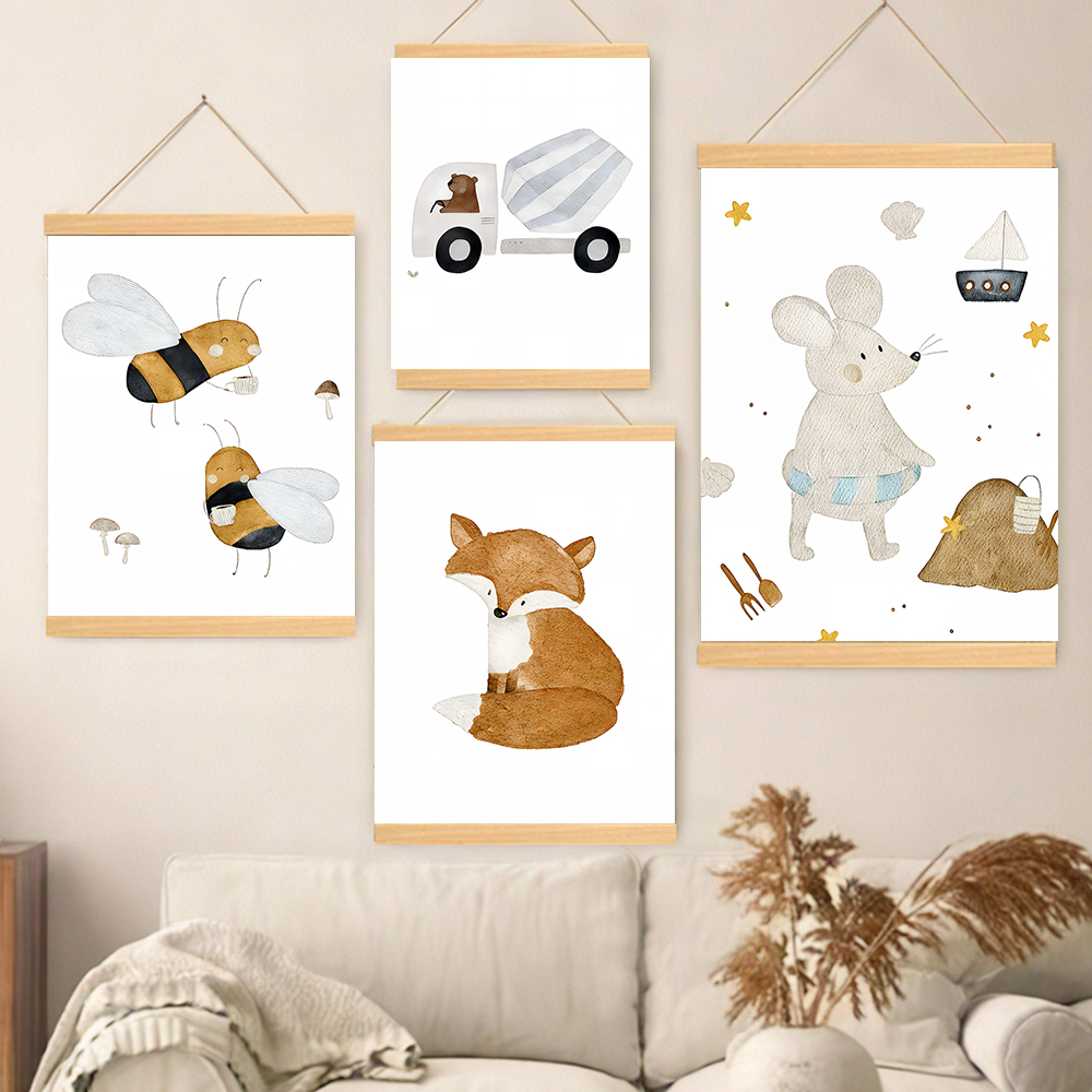 Boho Cartoon Posters Print Bea – Baby Nursery Wall recenzja i cena