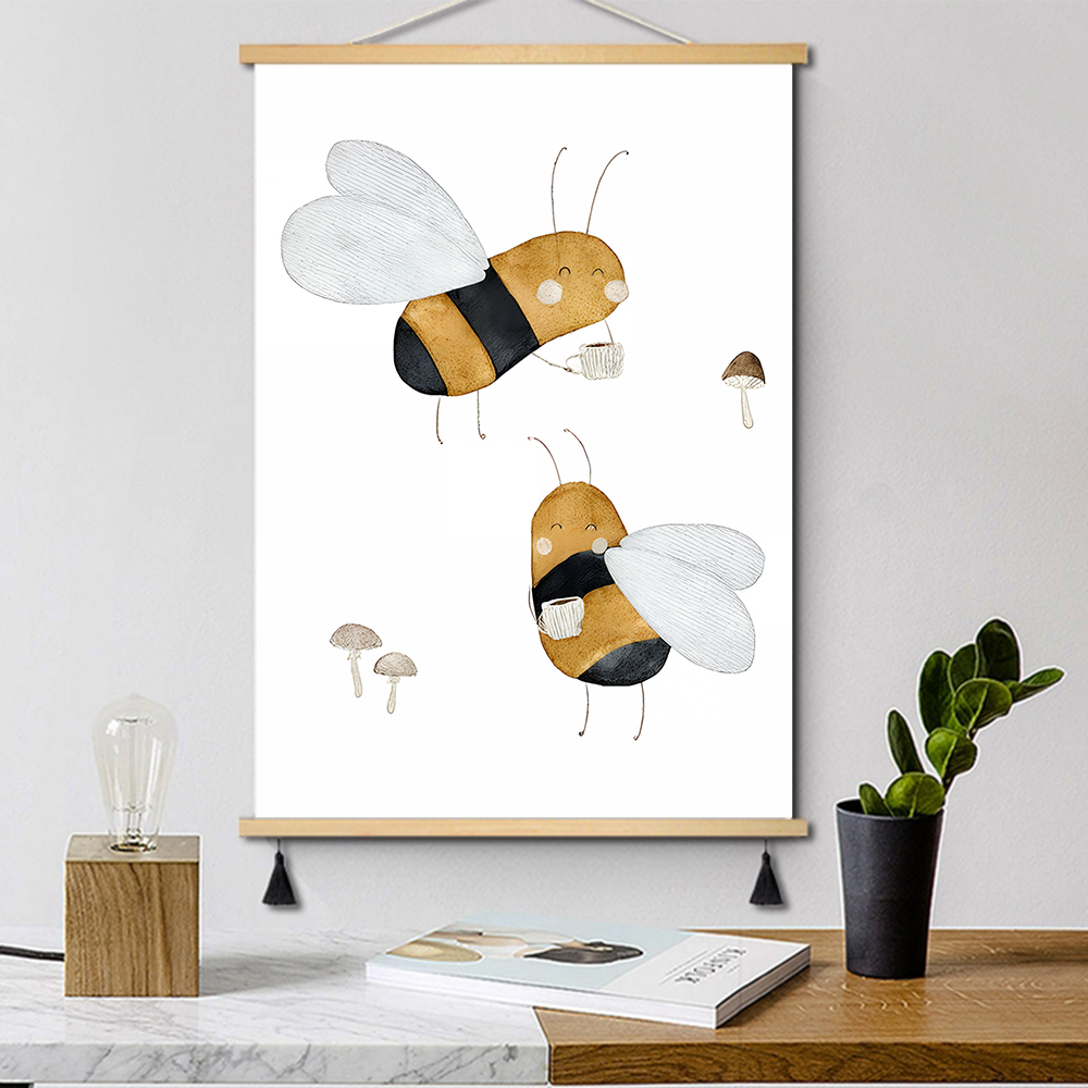 Boho Cartoon Posters Print Bea – Baby Nursery Wall recenzja i cena