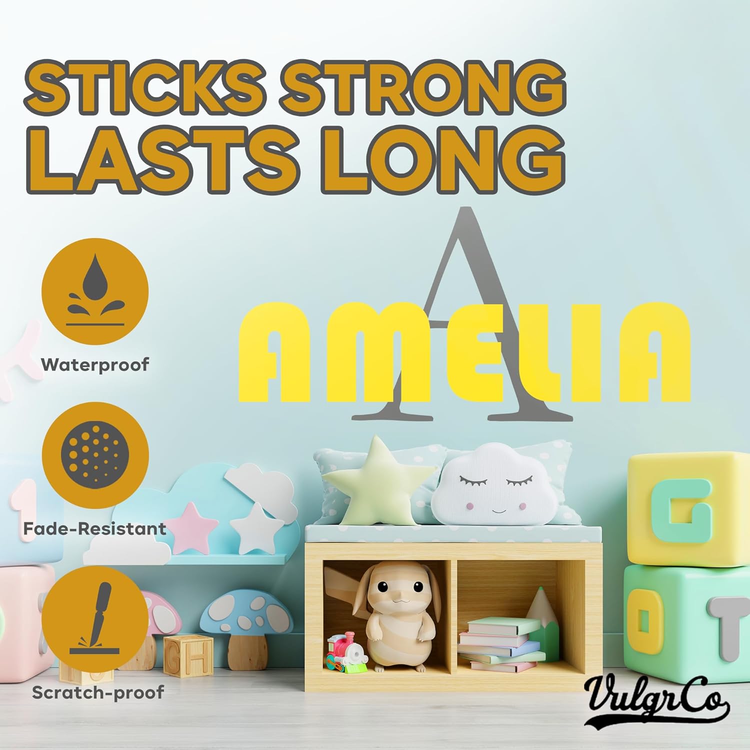 Custom Name Wall Decals for Ki – Wall Decal Nursery recenzja i cena