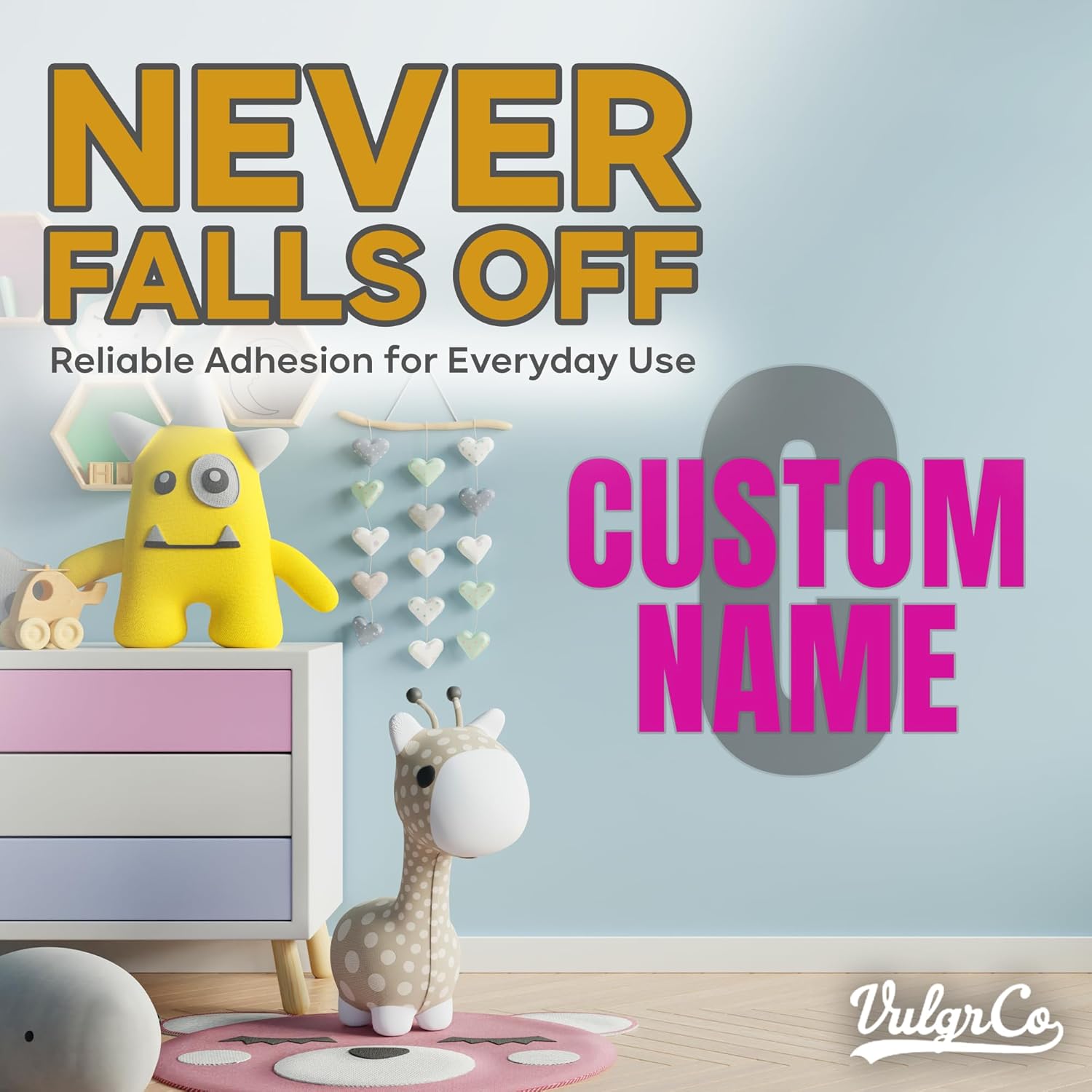 Custom Name Wall Decals for Ki – Wall Decal Nursery recenzja i cena