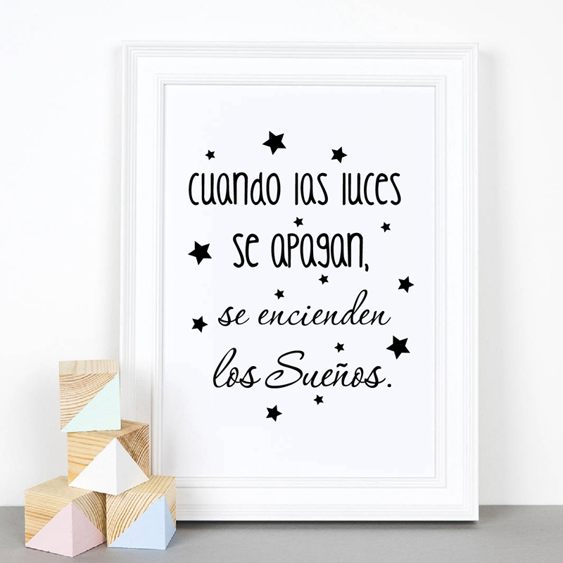 Spanish Kids Bedroom Art Decor – Baby Nursery In Spanish recenzja i cena