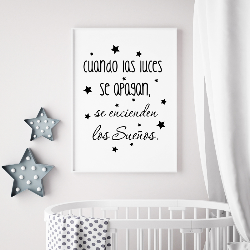 Spanish Kids Bedroom Art Decor – Baby Nursery In Spanish recenzja i cena