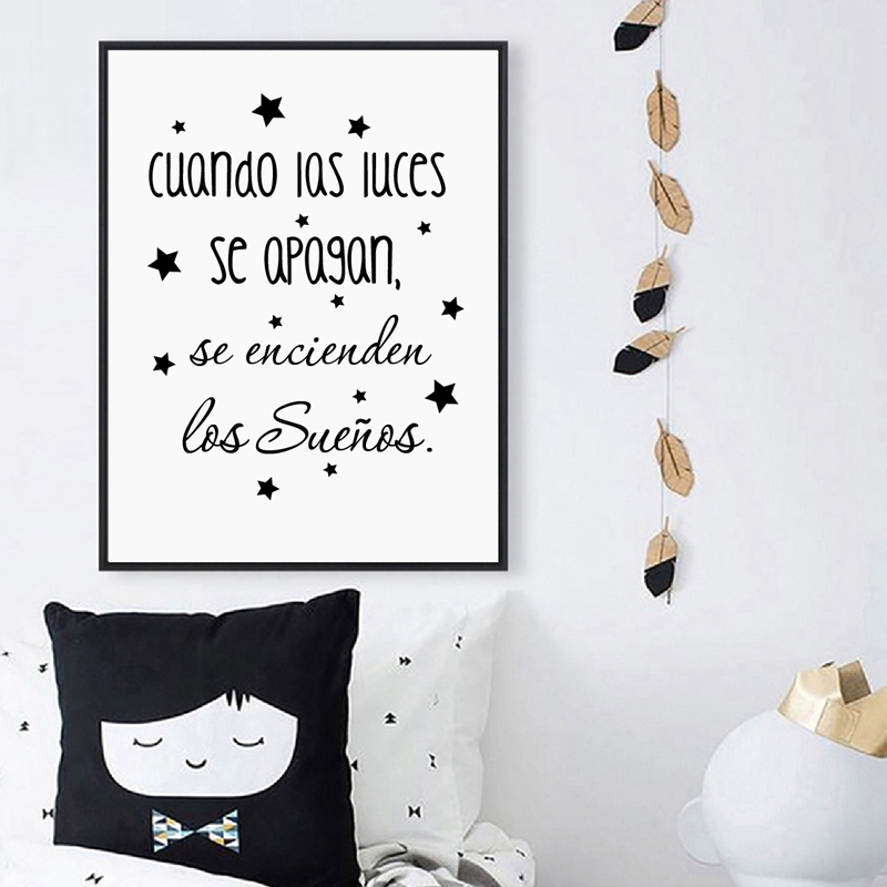 Spanish Kids Bedroom Art Decor – Baby Nursery In Spanish recenzja i cena