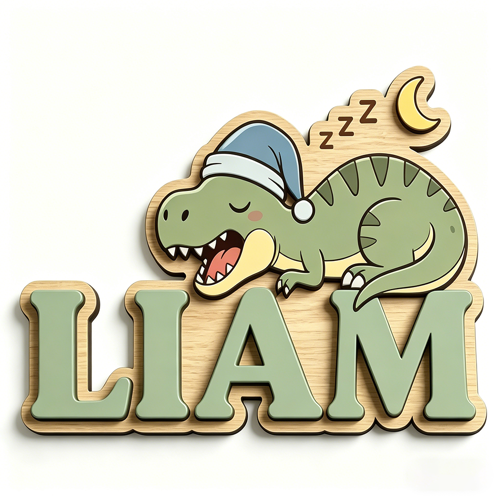 Personalized Sleepy Dinosaur N – Baby Nursery Gifts recenzja i cena