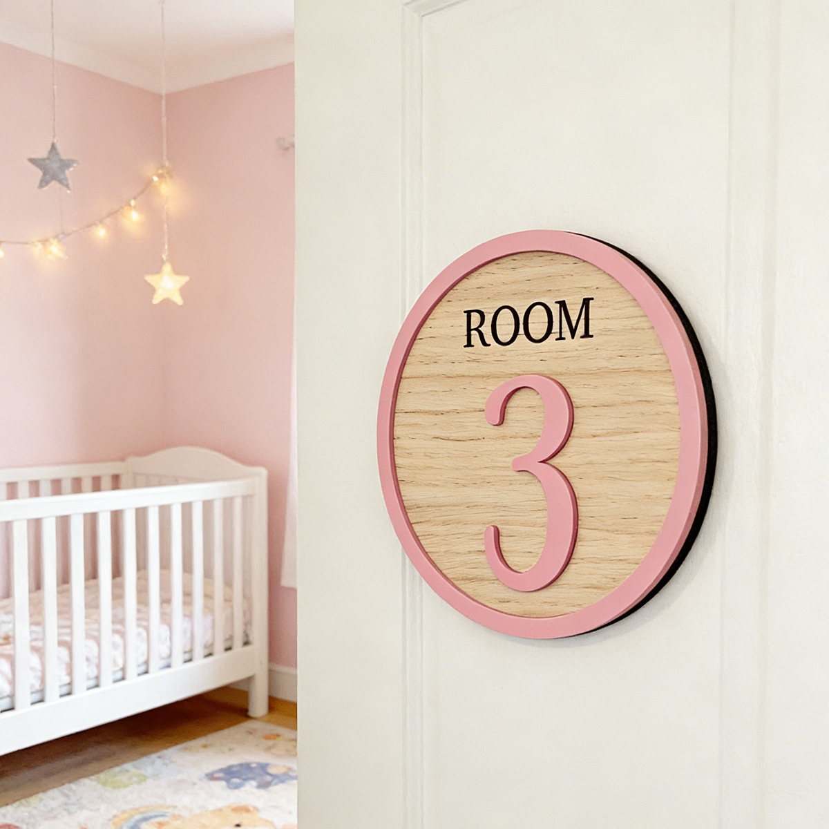 1Pc Cutom Room Number Wooden A – Baby Nursery Wall recenzja i cena