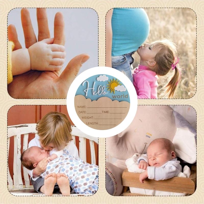 Wooden Hello Baby Announcement – Baby Nursery In Hospital recenzja i cena