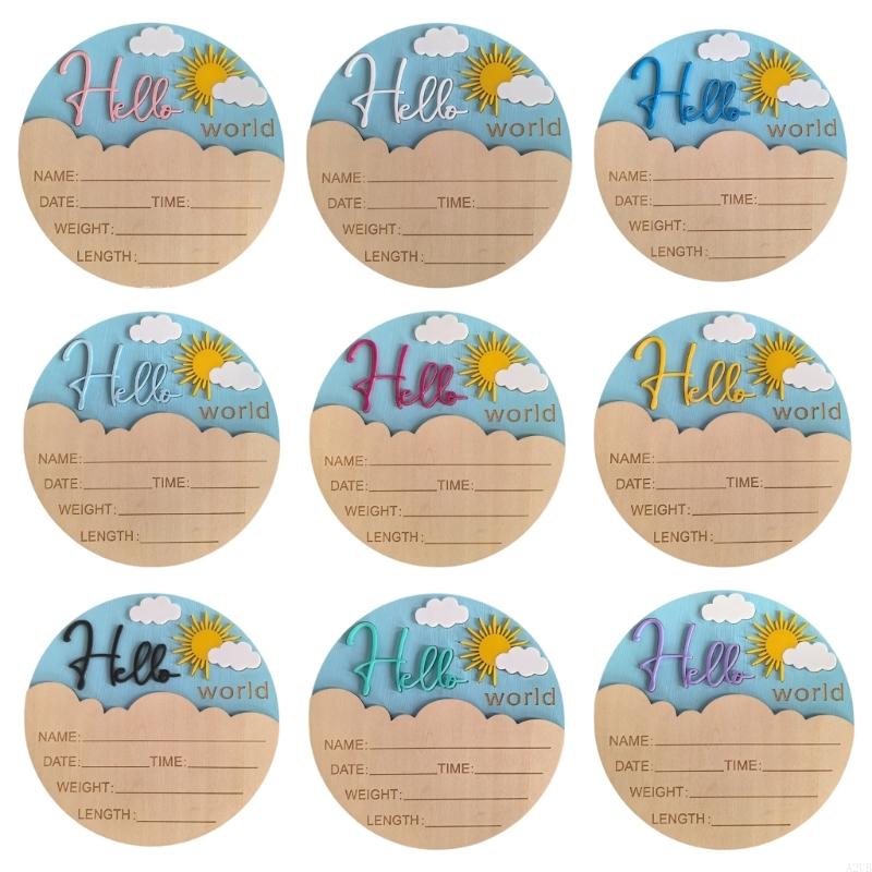 Wooden Hello Baby Announcement – Baby Nursery In Hospital recenzja i cena