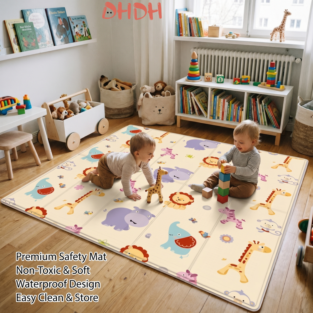 Baby Play Mat Foldable Crawlin – Baby Nursery Games recenzja i cena