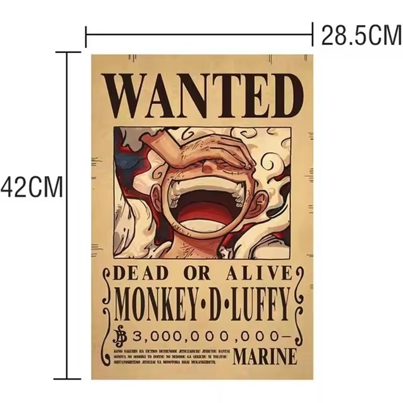 Anime One Piece Bounty Wanted  – Wall Decal Nursery recenzja i cena