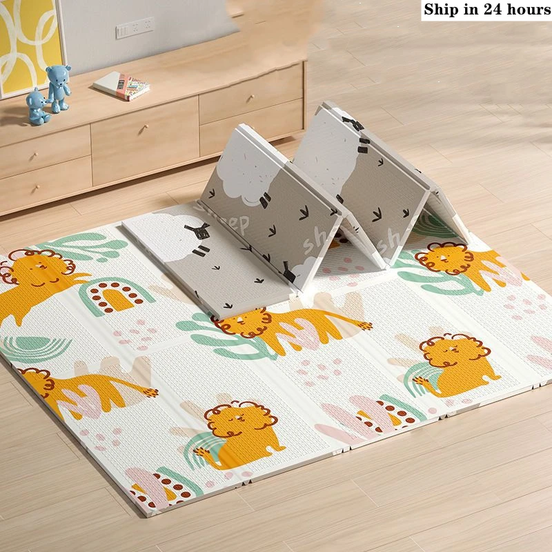 Baby Play Mats Foldable Xpe Pu – Baby Nursery Games recenzja i cena