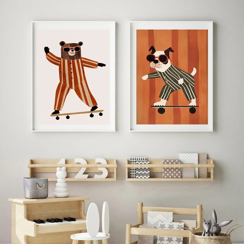 Funny Animals Rabbit Dog Cat S – Baby Nursery Neutral recenzja i cena