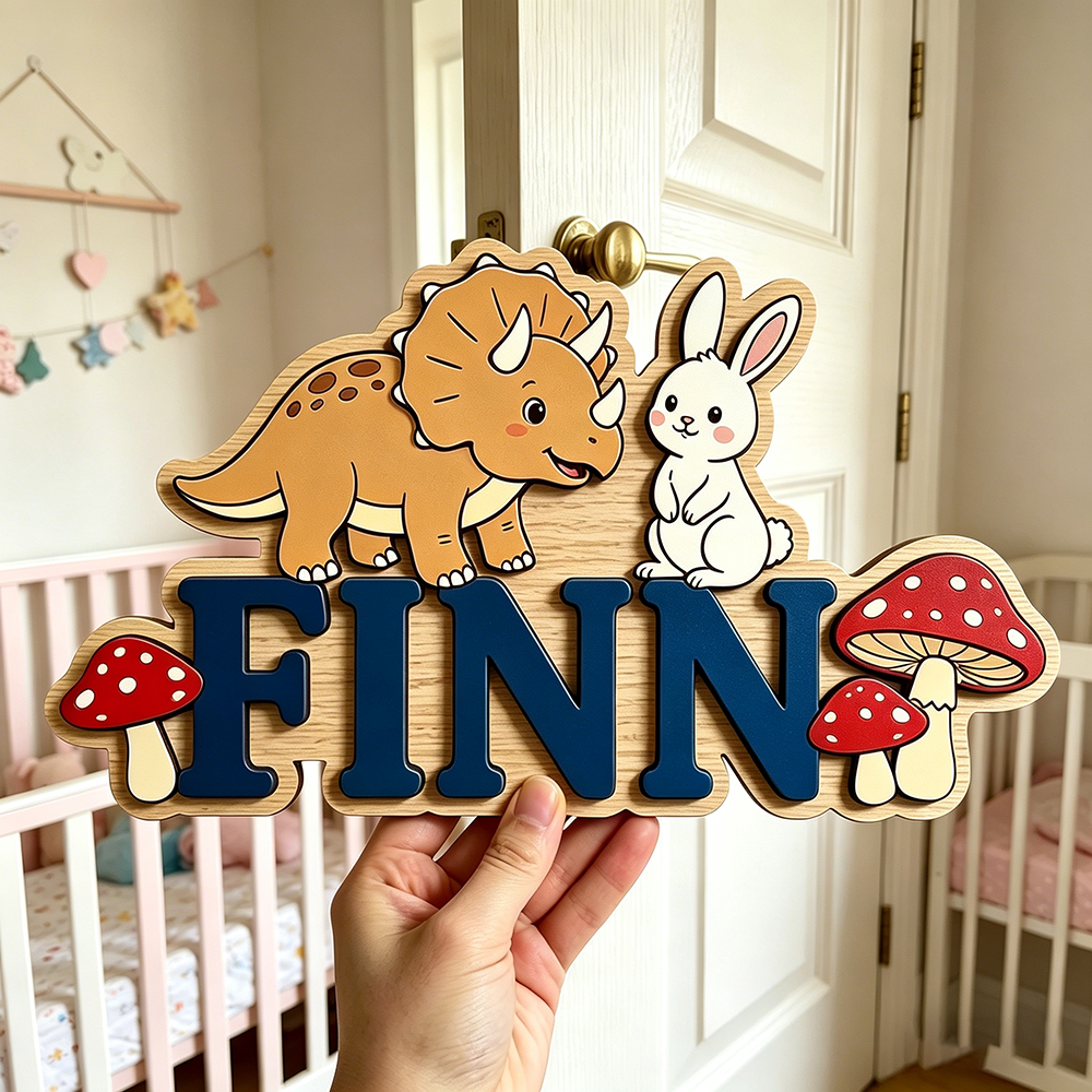 Custom Woodland Triceratops &  – Baby Nursery Neutral recenzja i cena