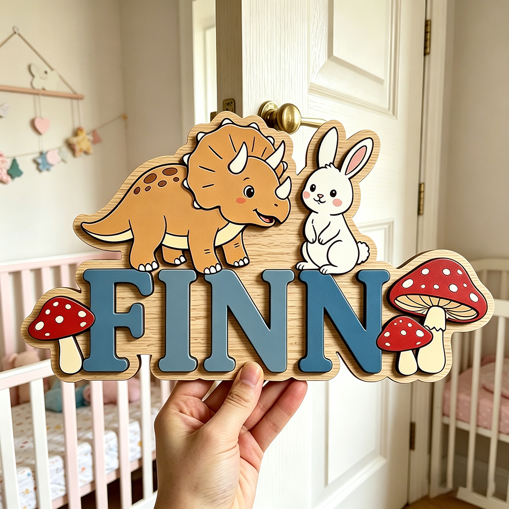 Custom Woodland Triceratops &  – Baby Nursery Neutral recenzja i cena