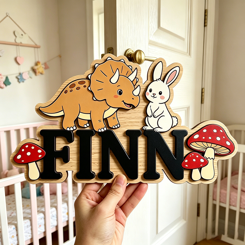 Custom Woodland Triceratops &  – Baby Nursery Neutral recenzja i cena