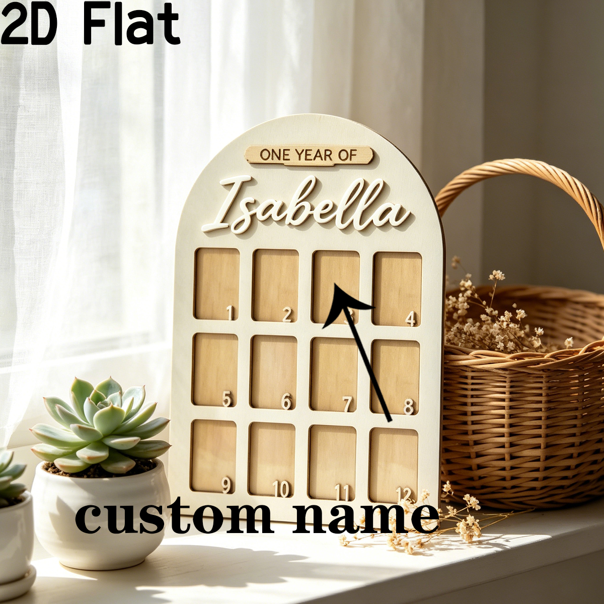 1Pc Custom Photo Record Board  – Baby Nursery Wall recenzja i cena