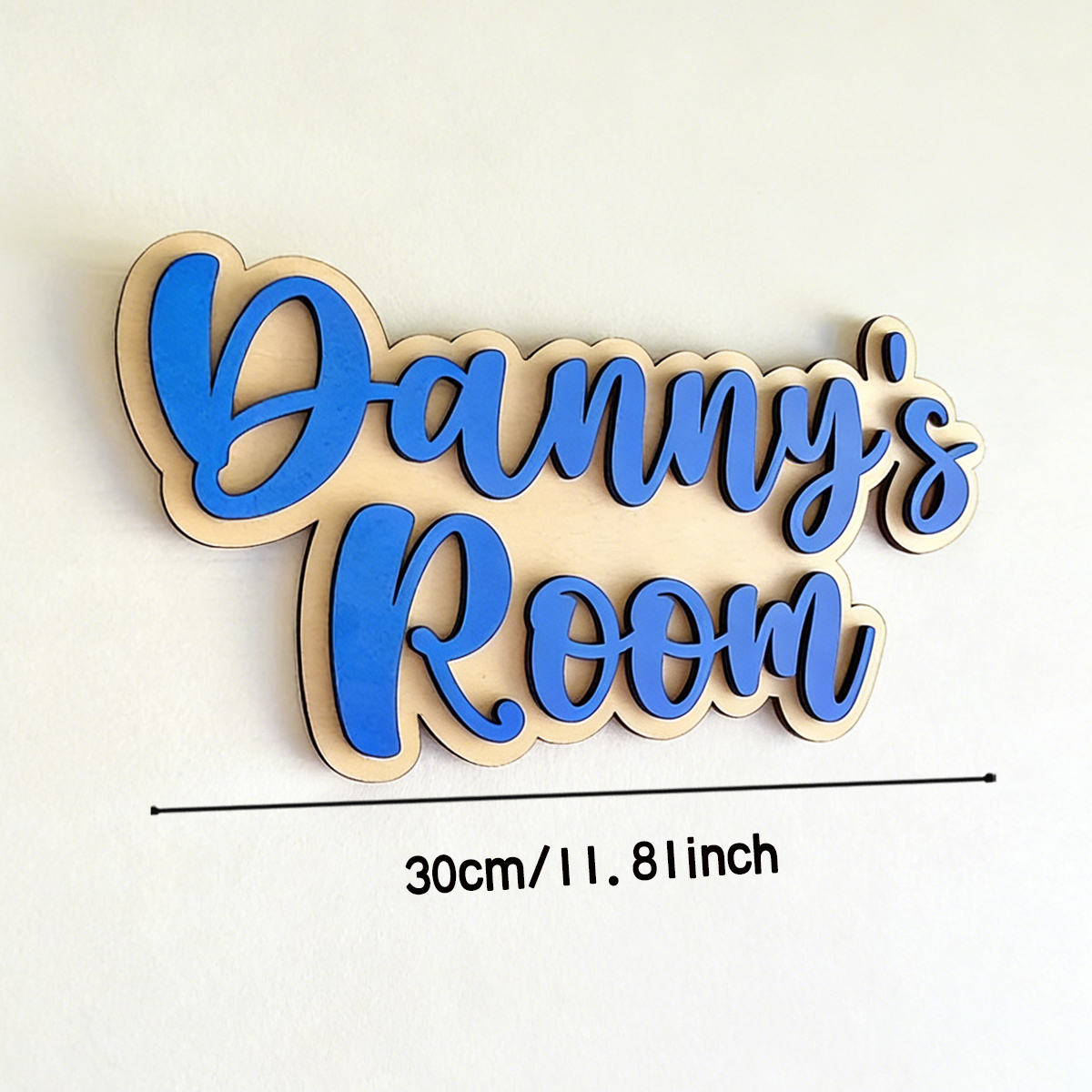 1Pc Cutom Blue Wooden Acrylic  – Baby Nursery Wall recenzja i cena