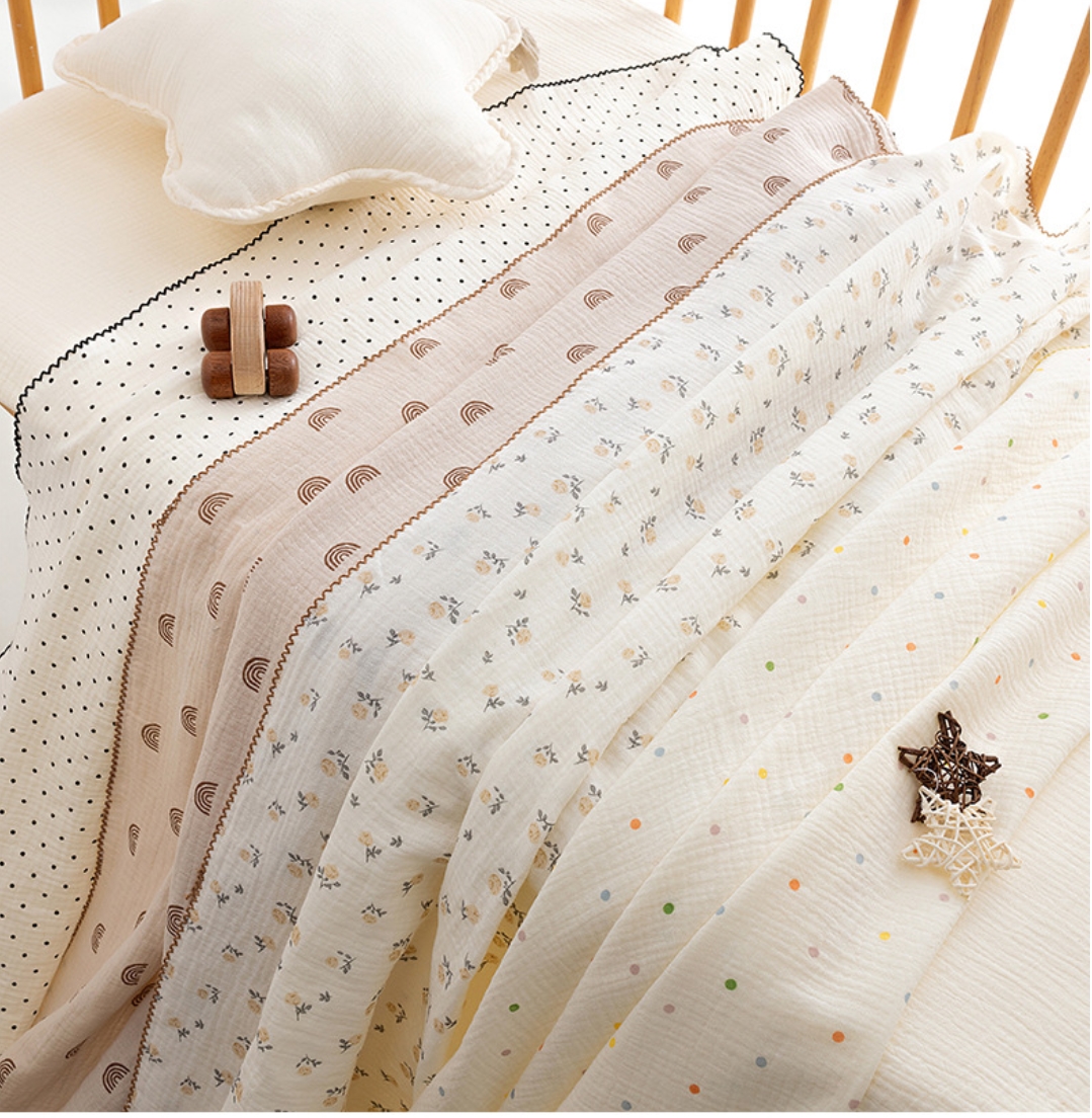 100*130cm Summer Baby Swaddle  – Baby Girl Nursery Quilt recenzja i cena