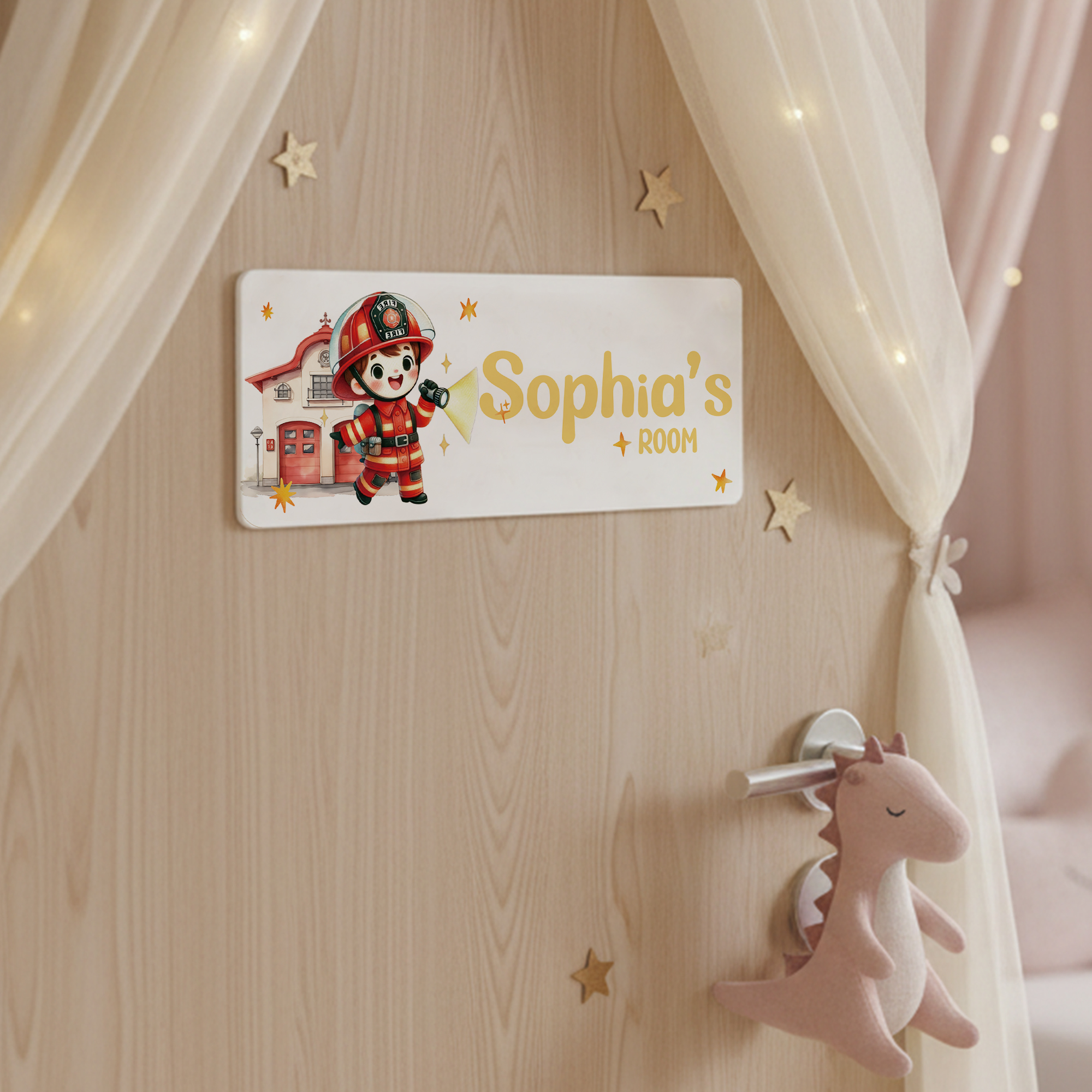 1pc Custom Firefighters Name/T – Baby Nursery Wall recenzja i cena