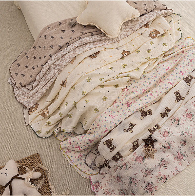 Baby Summer Swaddle Blanket Ne – Baby Girl Nursery Quilt recenzja i cena