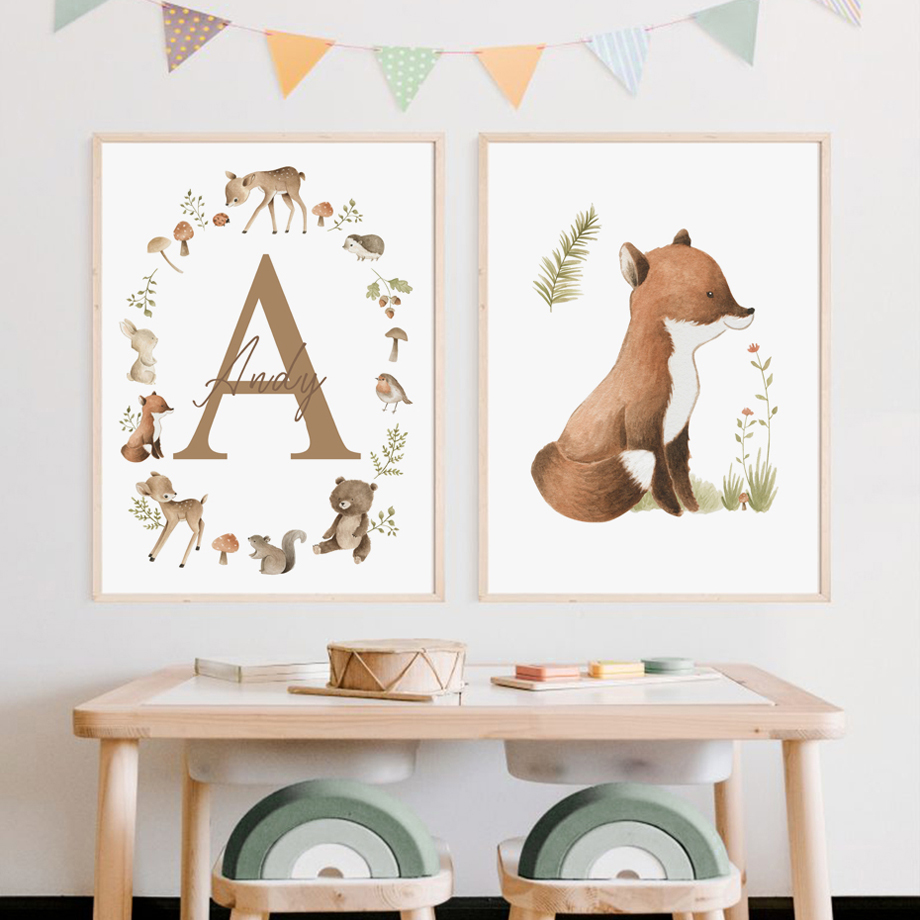 Woodland Nursery Wall Art Wate – Baby Nursery Neutral recenzja i cena