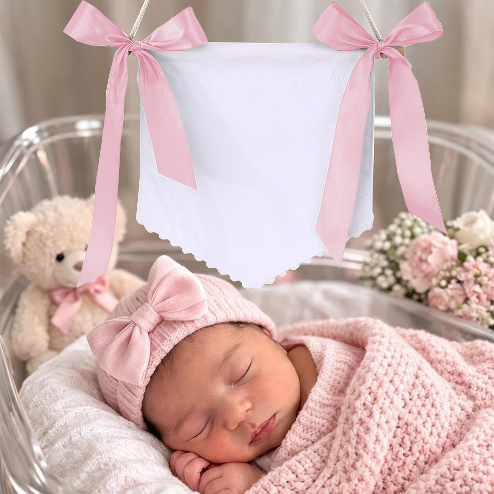 Baby Welcome Banner With Ribbo – Baby Nursery In Hospital recenzja i cena