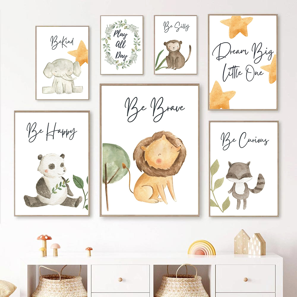 Neutral Jungle Nursery Wall Ar – Baby Nursery Neutral recenzja i cena