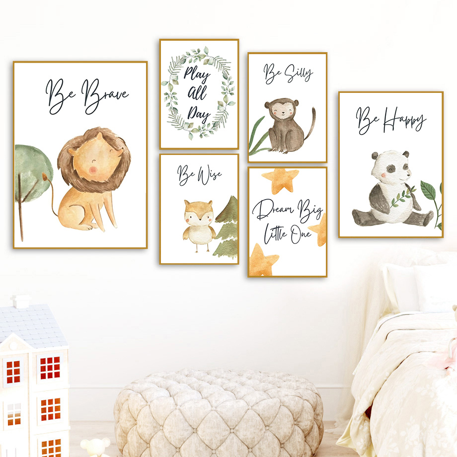 Neutral Jungle Nursery Wall Ar – Baby Nursery Neutral recenzja i cena