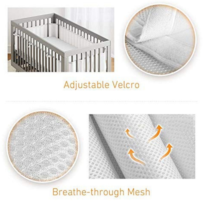 Bumper for Baby Bed Fence Cot  – Baby Nursery Girl Room recenzja i cena