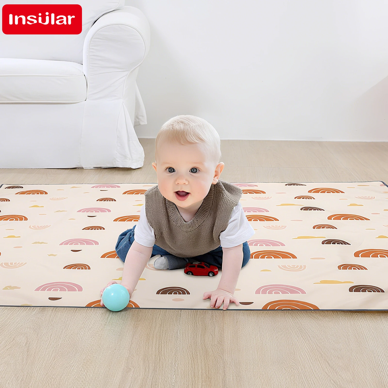 INSULAR Foldable Baby Play Mat – Baby Mattress Waterproof recenzja i cena