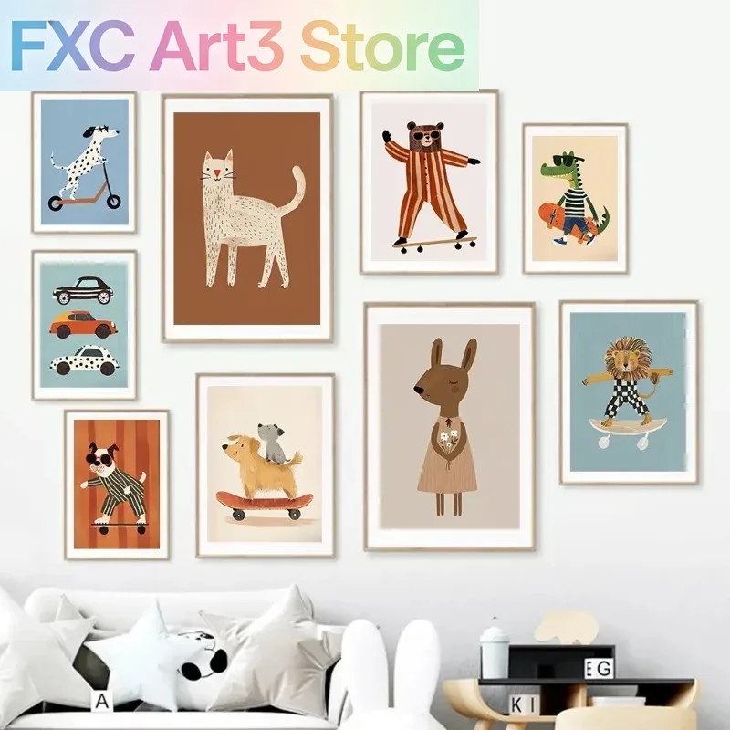 1pc frameless Funny Animals Ra – Baby Nursery Neutral recenzja i cena