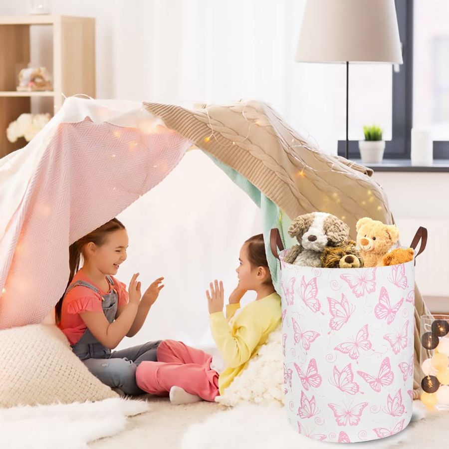 Pink Laundry Basket,Waterproof – Baby Nursery Laundry Hamper recenzja i cena