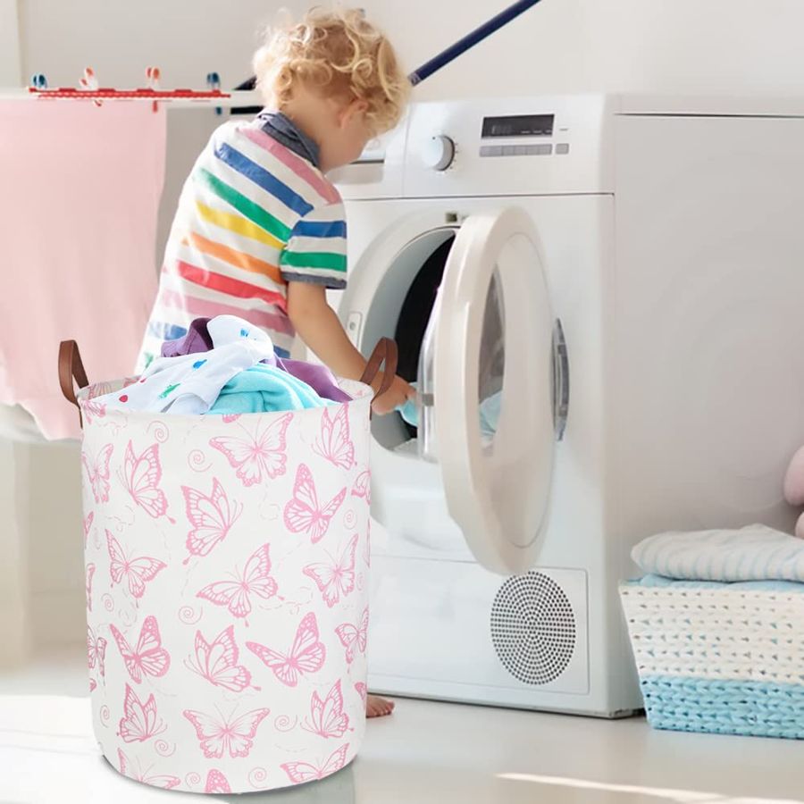 Pink Laundry Basket,Waterproof – Baby Nursery Laundry Hamper recenzja i cena