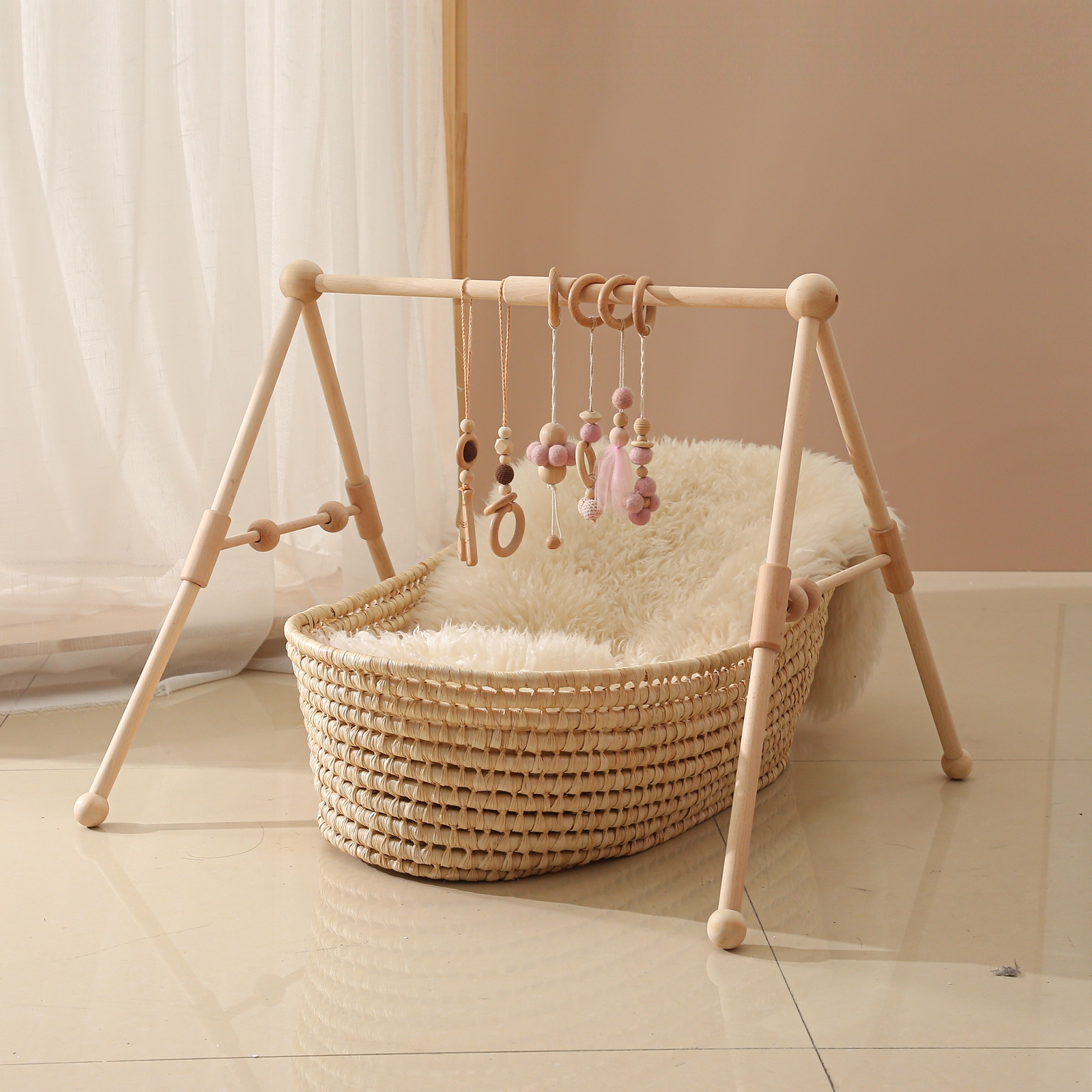 Baby Wooden Toys Play Gym Ordi – Baby Nursery Games recenzja i cena