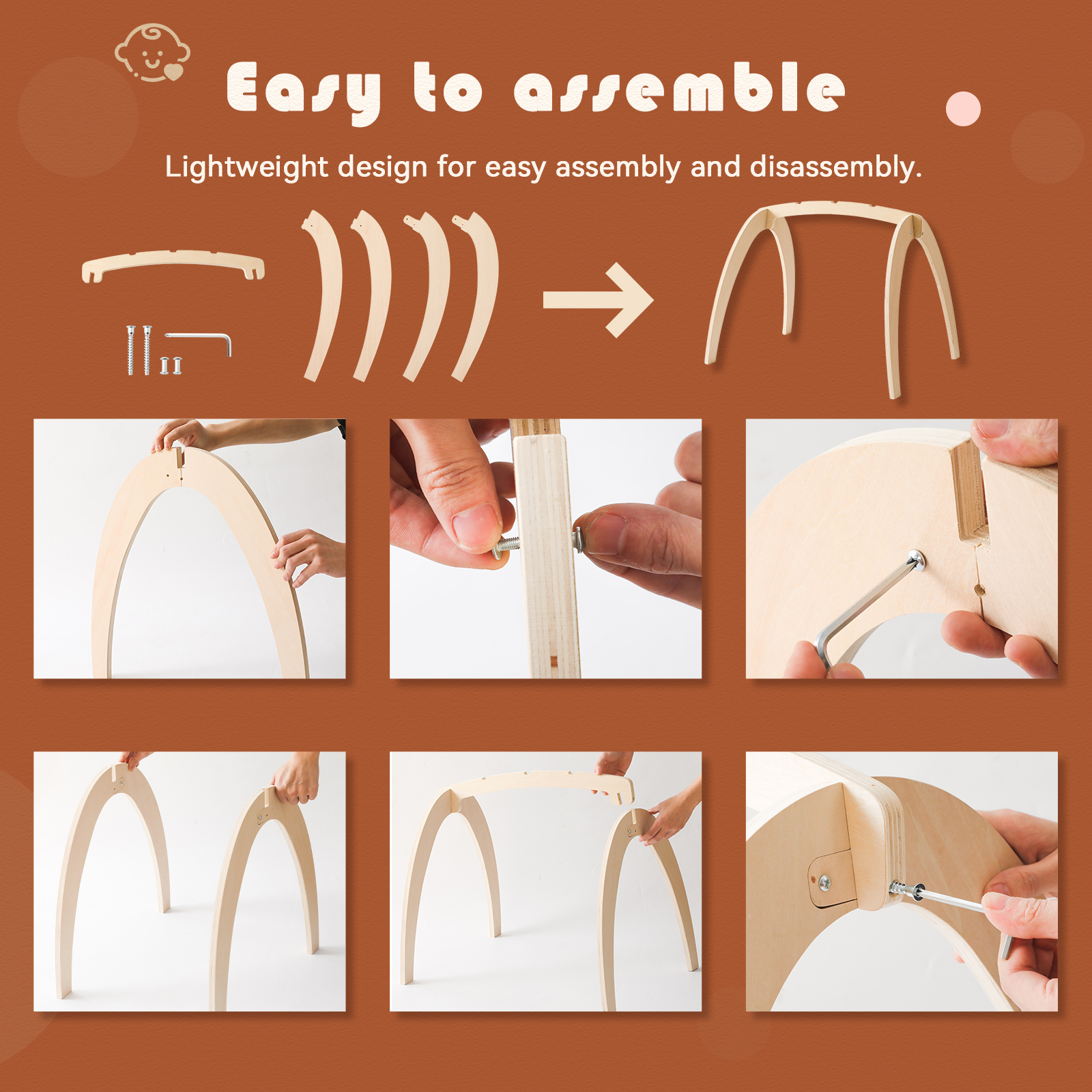 Baby Wooden Toys Play Gym Ordi – Baby Nursery Games recenzja i cena