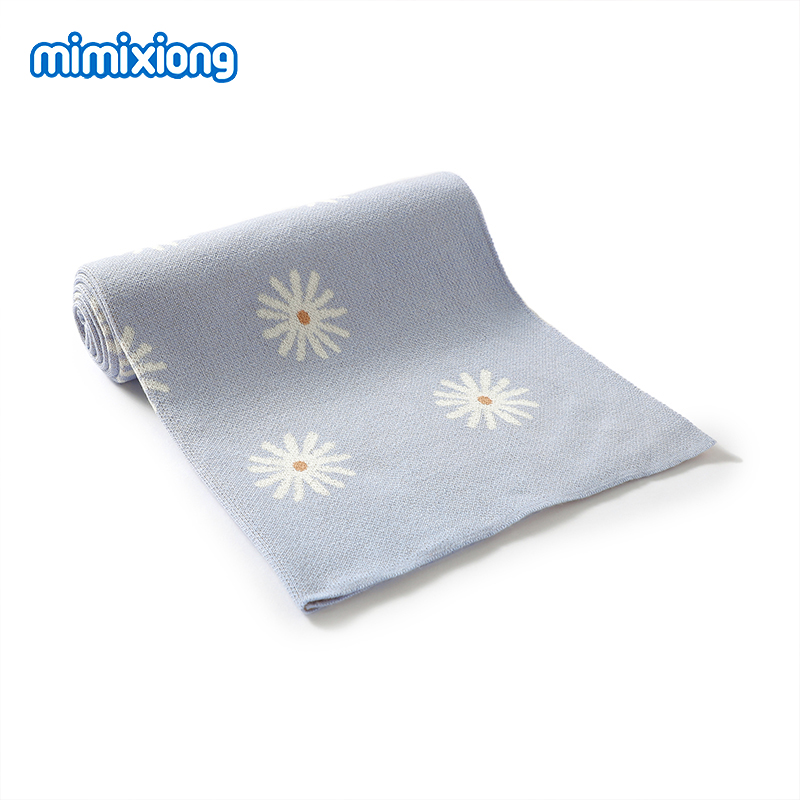 Baby Floral Blankets Knitted A – Baby Girl Nursery Quilt recenzja i cena