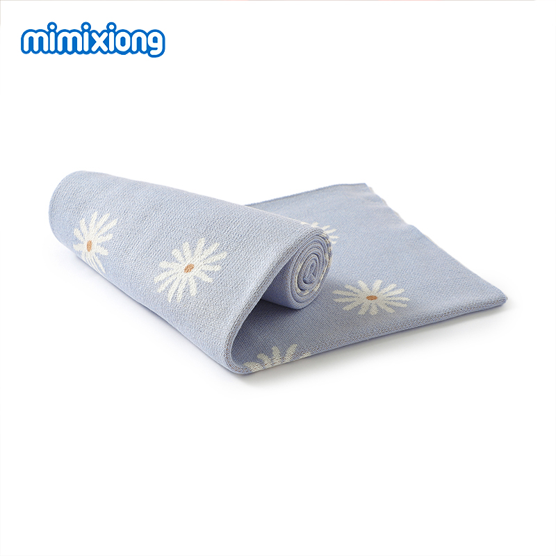 Baby Floral Blankets Knitted A – Baby Girl Nursery Quilt recenzja i cena