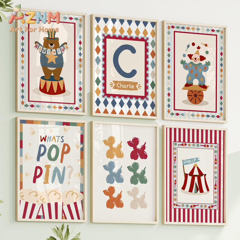 Circus Bear Magician Dog Quote – Baby Nursery Wall recenzja i cena
