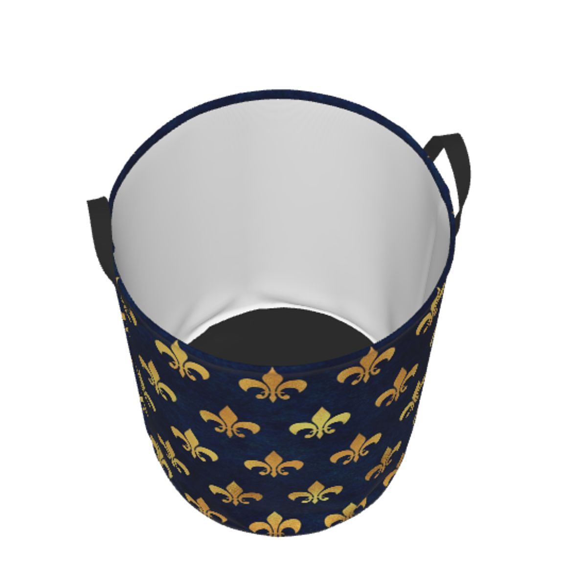 Royal Gold Blue Grunge Fleur D – Baby Nursery Laundry Hamper recenzja i cena