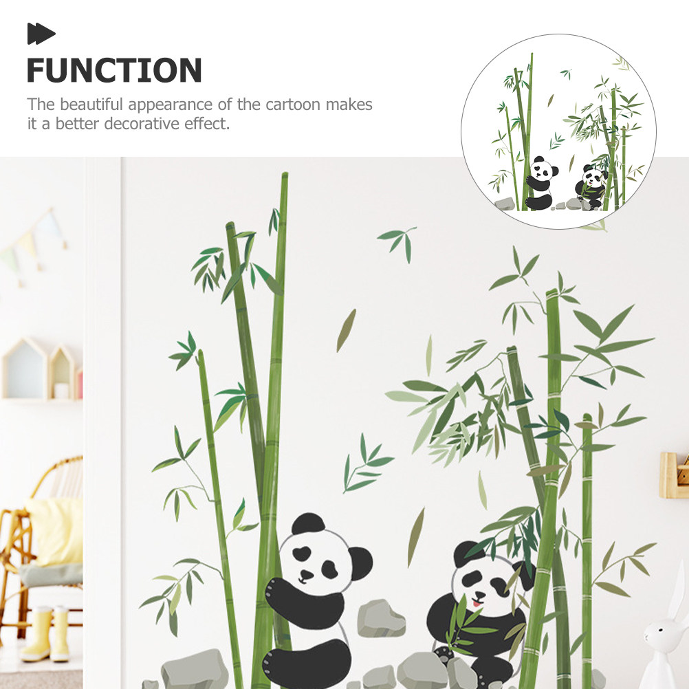 Panda Bamboo Wall Sticker Cute – Wall Decal Nursery recenzja i cena
