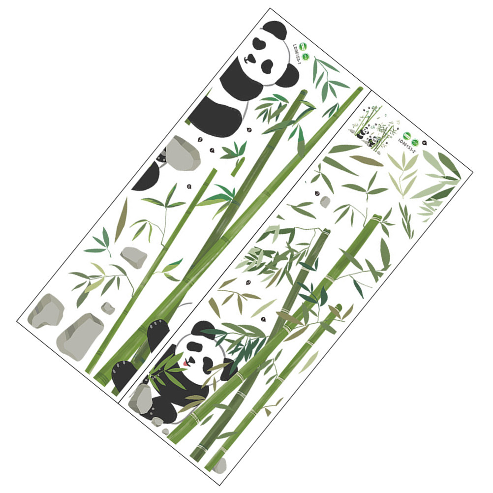 Panda Bamboo Wall Sticker Cute – Wall Decal Nursery recenzja i cena