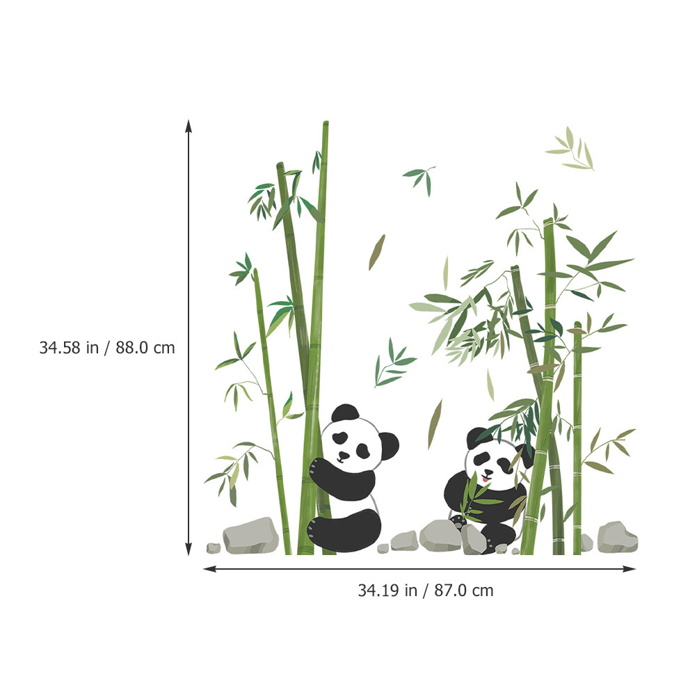 Panda Bamboo Wall Sticker Cute – Wall Decal Nursery recenzja i cena